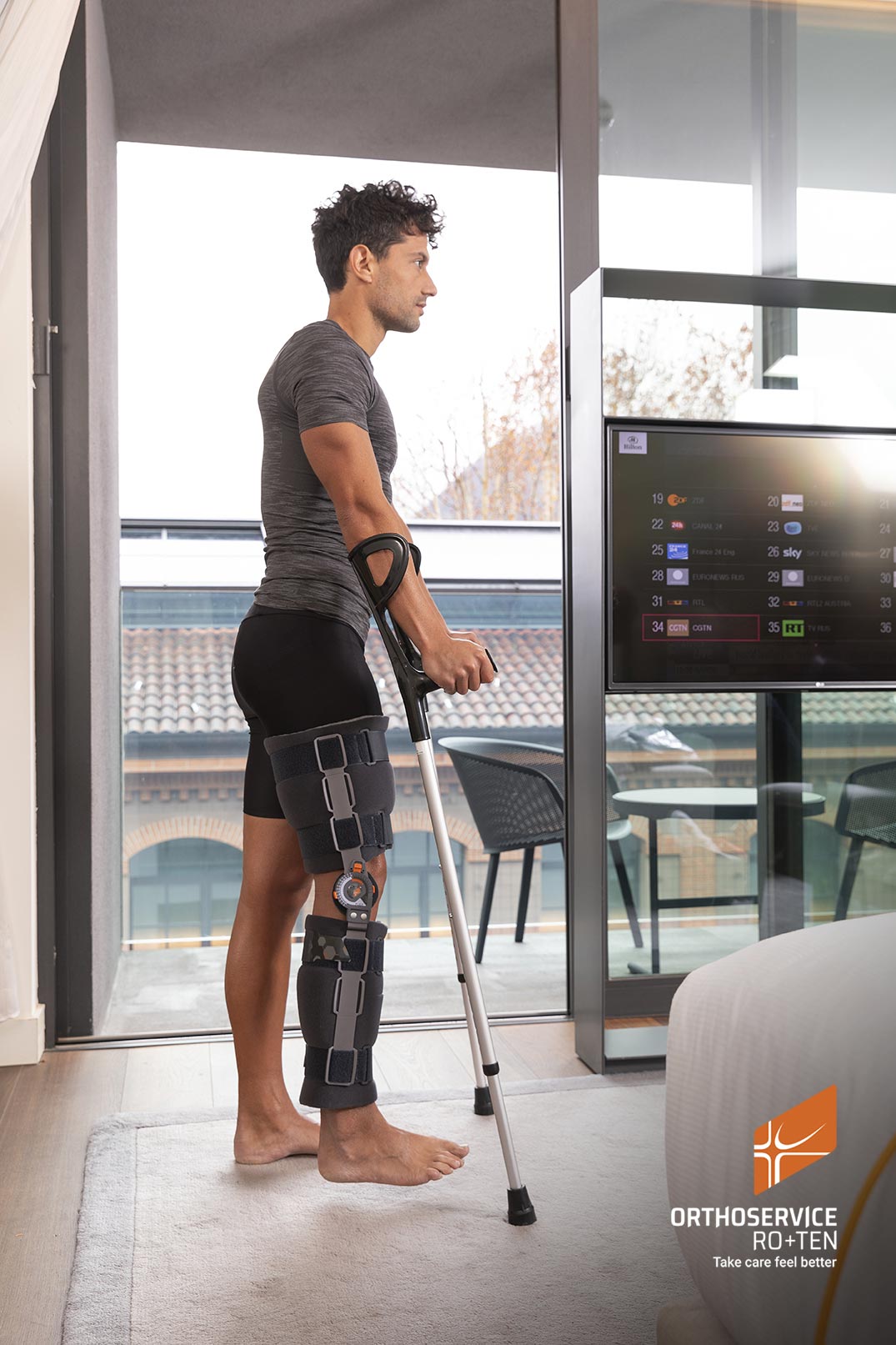 Pēcoperācijas kustību diapazona ceļa ortoze GO Up Basic