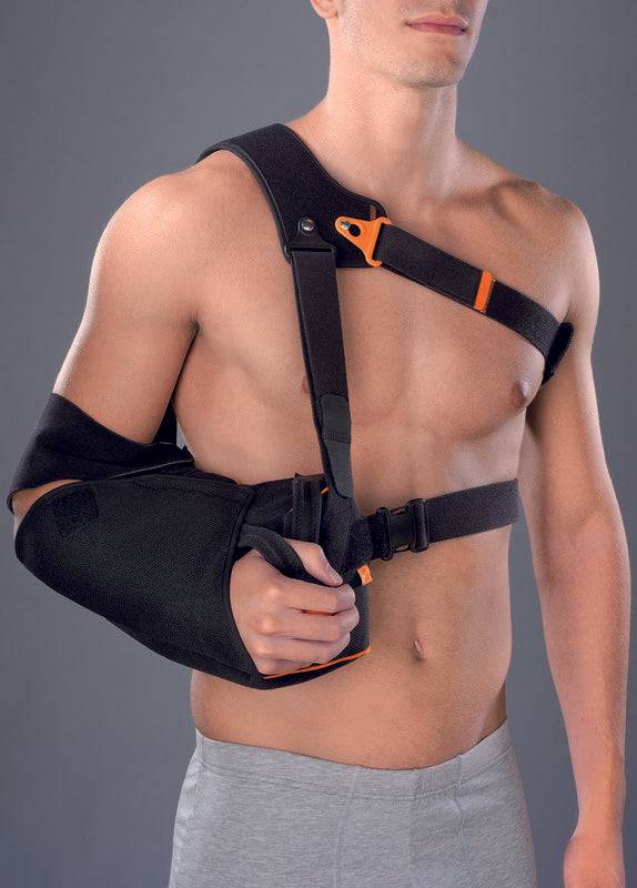 Plecu atbalsts ar fiksētu 10° abdukciju OMOPLUS